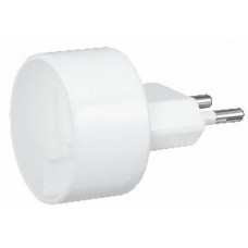 Adaptateur - 2P - 6 A - standard US pour socle français (étiq)