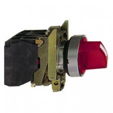 Bouton tournant lumineux jaune Ø 22-à manette-2 positions-240 V-1O+1F