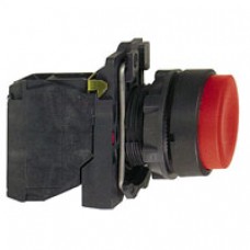 bouton-poussoir rouge Ø 22-à impulsion dépassant-1O