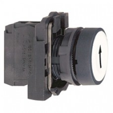 Bouton-poussoir blanc Ø 22-à impulsion affleurant-1F
