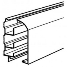 Plinthe 80 X 20 fond + couvercle, 3 compartiments, long