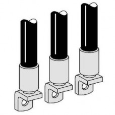 4 cosses bimétal pour câble aluminium 185mm2 et 3 séparateurs de phases - NS400...630