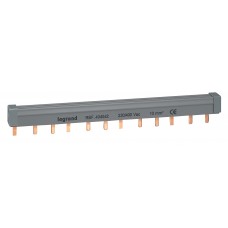 Peigne d'alimentation HX³ - 3P - pour bornes à vis - L. 1 rangée - 4 mod