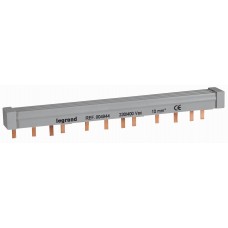 Peigne d'alimentation HX³ - 4P - pour bornes à vis - L. 1 rangée - 3 mod
