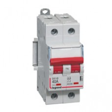 Interrupteur-sectionneur de tête DX³-IS - vis/vis - à declenchement - 2P - 400 V~ - 40 A - 2 m