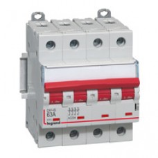 Interrupteur-sectionneur de tête DX³-IS - vis/vis - à declenchement - 4P - 400 V~ - 63 A - 4 m