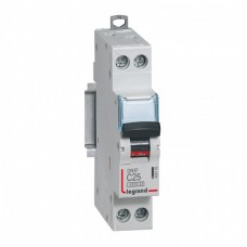 Disjoncteur DNX³ 4500 - vis/vis - U+N 230V~ 25A - 4,5kA - courbe C - départ