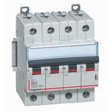 Disjoncteur DX³ 6000 -vis/vis- 4P- 400V~ - 63A-10kA - courbe B - protect départ Legrand