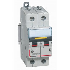 Disjoncteur DX³ 10000-vis/vis-2P-230/400V~-20A-16kA-courbe B-protect départ Legrand
