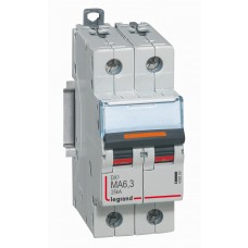 Disjoncteur DX³ MA-vis/vis-2P-230/400V~-6,3A-25kA-magnétique seul-protect départ Legrand