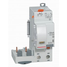 Bloc différentiel adaptateur DX³-auto-2P-230/400 V~-40 A-type Hpi-30 mA-disjoncteur 1 mod/pôle