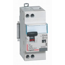 Disjoncteur différentiel DX³ 4500-vis/vis-U+N 230V~ 32A-typeHpi-30mA-6kA-courbe C-départ Legrand