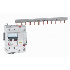 Disjoncteur différentiel mono DX³ 6000-vis-2P-230/400V~-32A-typeAC-30mA-10kA-courbe C-départ Legrand