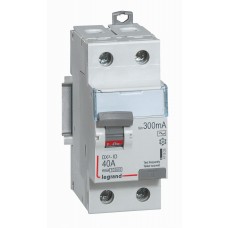Interrupteur différentiel DX³-ID - vis/vis - 2P- 230V~-40A - type AC - 300mA - départ bas
