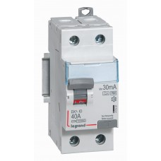 Interrupteur différentiel DX³-ID - vis/vis - 2P- 230V~-40A - type Hpi - 30mA - départ bas