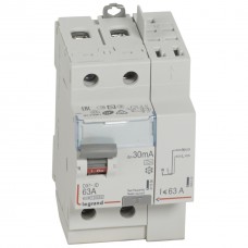 Interrupteur différentiel DX³-ID - vis/auto - 2P - 230V~ - 63A - type A - 30mA - départ haut