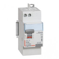 Interrupteur différentiel DX³-ID - vis/auto - 2P - 230V~ - 63A - TYPE AC -30mA-DÉPART HAUT- 2m