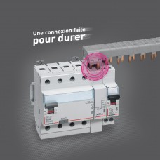 Interrupteur différentiel DX³-ID - vis/vis - 4P- 400V~-63A - type AC - 30mA - départ bas
