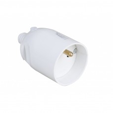 Fiche femelle coiffe 16A 2P+T blanche