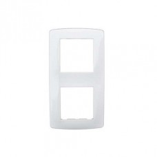 Plaque blanche 2postes entraxe 71mm