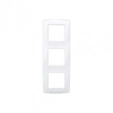 Plaque blanche 3postes entraxe 71mm