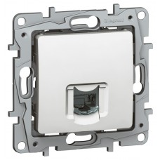 Prise RJ 45 multimédia Niloé - tél, info, TV - FTP - Cat. 6 - Pur