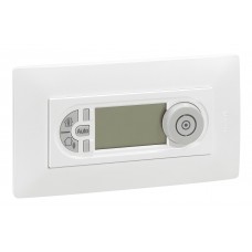 Programmateur d'ambiance Niloé - fil pilote-livré avec plaque- 2 postes -Pur
