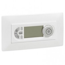 Thermostat programmable d'ambiance Niloé - livré avec plaque- 2 postes -Pur