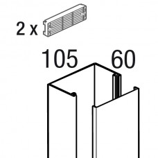 Extention 105X60 (socle couvercle) 4 fixations de coffert COFRALIS