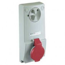 Prise verrouillable - 32 A 3P+N+T - 380-415 V CA IP44 - sur panneau 