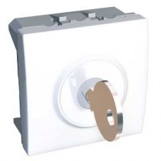 Altira - bouton-poussoir clé 3 positions 10 A - blanc polaire