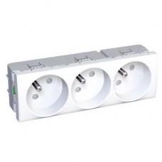 Altira - prises triples 2P+T - blanc polaire 