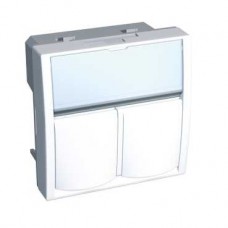 Enjoliveur double Keystone-AMP - blanc polaire