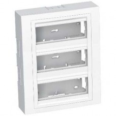 Boîte 9 postes saillie 3 rangées x 3 postes - blanc polaire