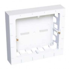 Altira - boîte saillie - 2 rangées x 3 postes - blanc polaire 