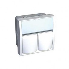 Enjoliveur double Keystone-AMP - RJ45