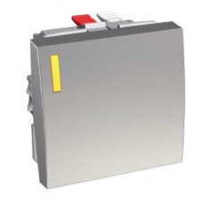Interrupteur va-et-vient lumineux - aluminium