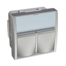 Double RJ45 S-one cat5E STP - aluminium