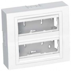 Boîte saillie - 2 rangées x 3 postes - antimicrobien
