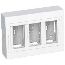 Boîte concentration saillie - 3 colonnes x 2 postes - antimicrobien