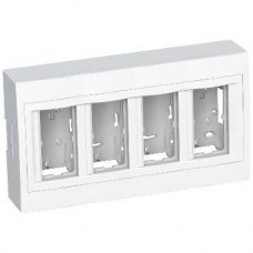 Boîte concentration saillie - 4 colonnes x 2 postes - antimicrobien 