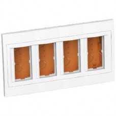 Boîte concentration encastrée - 4 colonnes x 2 postes - antimicrobien