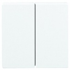 Enjoliveur pour interrupteur double allumage blanc