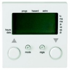 Enjoliveur interrupteur programmable stores à raccordement capteur blanc