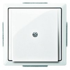 Mécanisme et enjoliveur à sortie de câble blanc