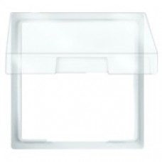 Adaptateur avec volet transparent blanc