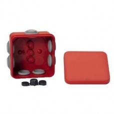 BOITE DERIV.ROUGE+ EMBT 80X80X45