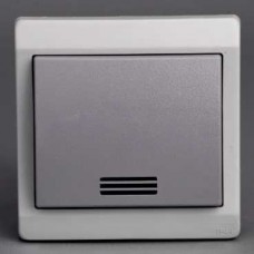 Va-et-vient lumineux - gris - encastré - IP44 IK08