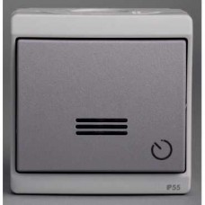 Minuterie electronique - gris - en saillie - IK07 IP55