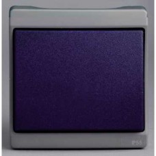 Bouton-poussoir -gris/bleu - en saillie - IK08 IP55